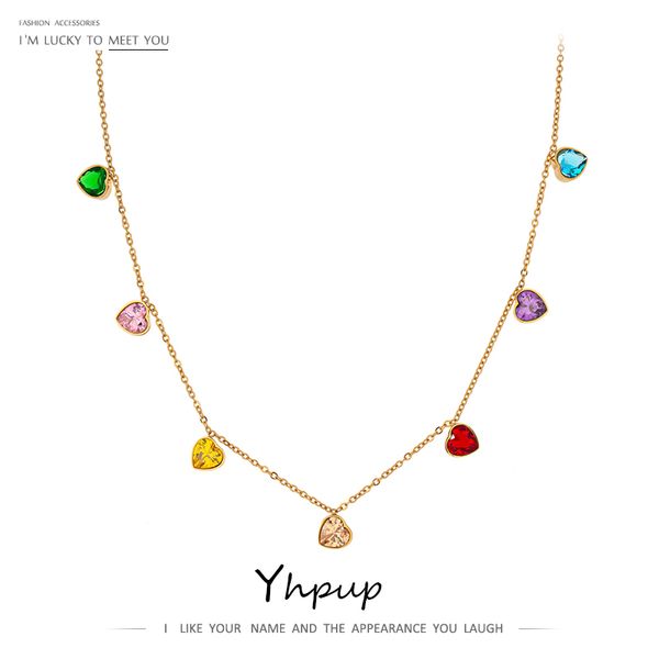 designer necklace luxury jewelry exquisite heart colorful cubic zirconia for women stainless steel delicate chain bijoux ete 2021 gift, Silver
designer necklace luxury jewelry exquisite heart colorful cubic zirconia for women stainless steel delicate chain bijoux ete 2021 gift, Silver