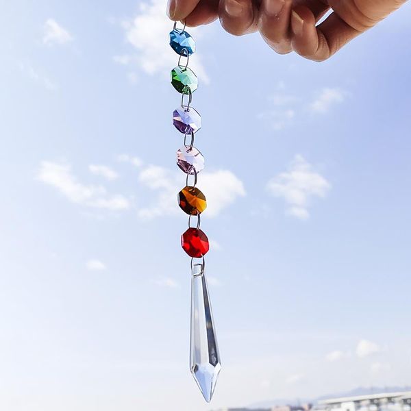 22mm clear fashion suncatcher crystal pendant beaded gourd prism drops rainbow maker craft chain hanging window home decor decorative object
22mm clear fashion suncatcher crystal pendant beaded gourd prism drops rainbow maker craft chain hanging window home decor decorative object