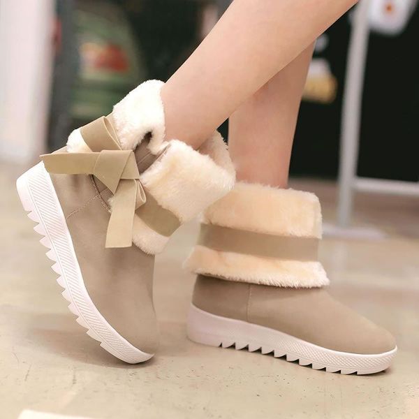 boots winter snow boots, women's short cotton bowknot, non-slip bottom, korean style tide shoes, Black
boots winter snow boots, women's short cotton bowknot, non-slip bottom, korean style tide shoes, Black