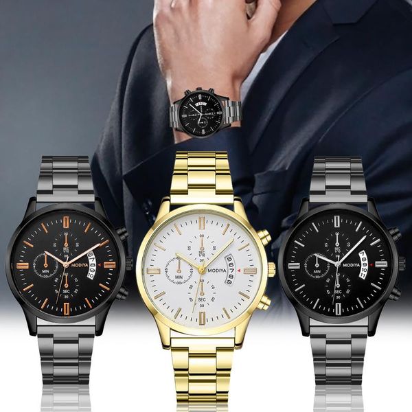wristwatches men quartz watch stainless steel business calendar wristwatch gold classic montre homme, Slivery;brown
wristwatches men quartz watch stainless steel business calendar wristwatch gold classic montre homme, Slivery;brown