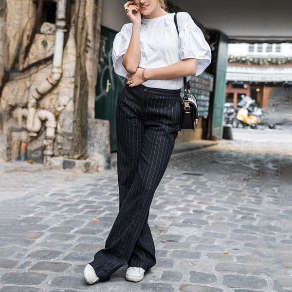 women's pants & capris gold hands autumn street wear female single button high waist striped vintage regular long cargo, Black;white
women's pants & capris gold hands autumn street wear female single button high waist striped vintage regular long cargo, Black;white