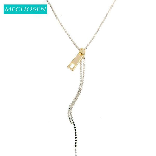 pendant necklaces mechosen creative trendy zipper shape necklace ol style copper for office women girls daily party accessories, Silver
pendant necklaces mechosen creative trendy zipper shape necklace ol style copper for office women girls daily party accessories, Silver