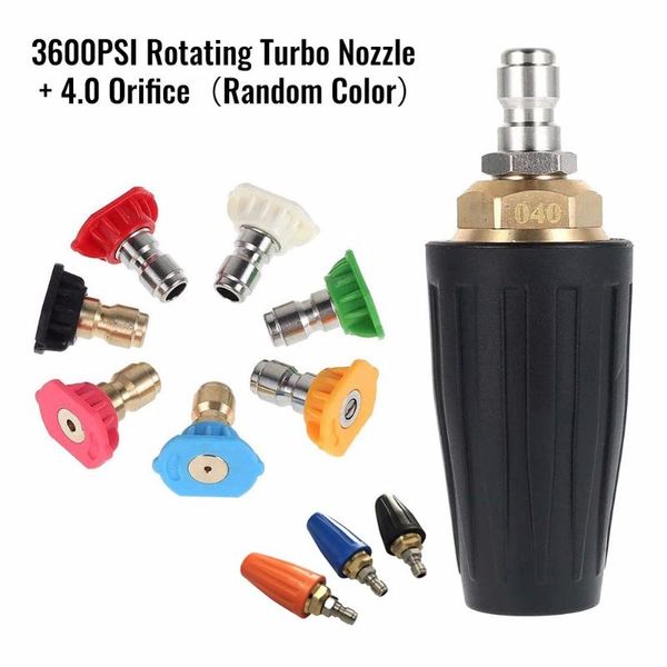 watering equipments 0° 15° 25° 40° 65 ° soap rinsing turbo nozzle 7+1pcs 3000/3600/4000 psi for pressure washer
watering equipments 0° 15° 25° 40° 65 ° soap rinsing turbo nozzle 7+1pcs 3000/3600/4000 psi for pressure washer