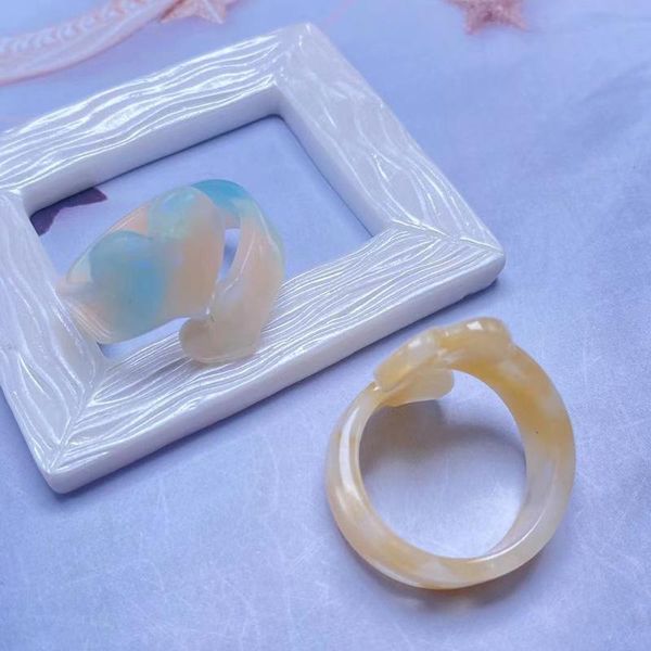 cluster rings 2021 cute sweet color heart ring lovely resin for women colorful korea geometric acrylic finger fashion gifts, Golden;silver
cluster rings 2021 cute sweet color heart ring lovely resin for women colorful korea geometric acrylic finger fashion gifts, Golden;silver