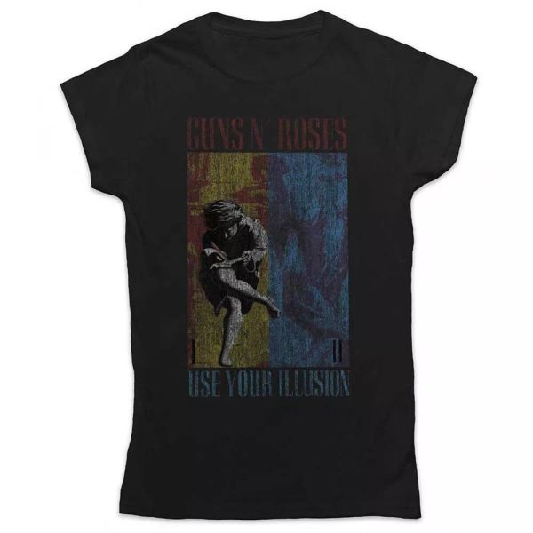 ladies guns n 'roses use your illusion allowed women women t-shirt, White;black
ladies guns n 'roses use your illusion allowed women women t-shirt, White;black