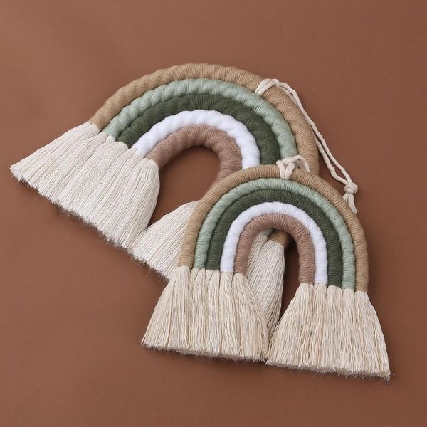 decorative objects & figurines 581c rainbow wall hanging ornament handmade woven tassel macrame home decoration for nursery kids room art cr
decorative objects & figurines 581c rainbow wall hanging ornament handmade woven tassel macrame home decoration for nursery kids room art cr