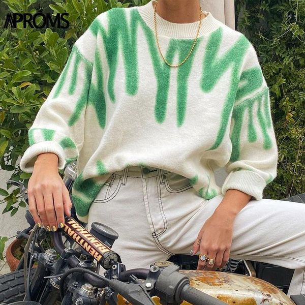 women's sweaters aproms green stripes print oversized women winter korean fashion long pullovers christmas streetwear loose outwear 202, White;black
women's sweaters aproms green stripes print oversized women winter korean fashion long pullovers christmas streetwear loose outwear 202, White;black