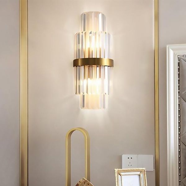 wall lamp postmodern light luxury crystal living room background aisle simple bedroom bedside creative
wall lamp postmodern light luxury crystal living room background aisle simple bedroom bedside creative