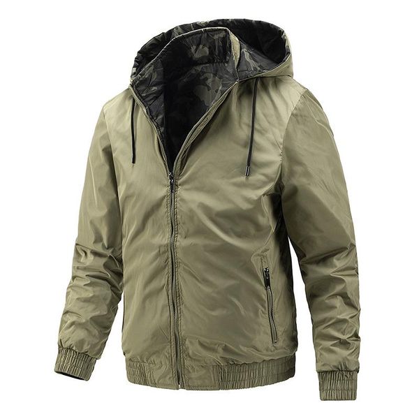 men's jackets casual hooded jacket men spring autumn solid color slim sports bomber coat male reverse camouflage tactical outdoor overc, Black;brown
men's jackets casual hooded jacket men spring autumn solid color slim sports bomber coat male reverse camouflage tactical outdoor overc, Black;brown