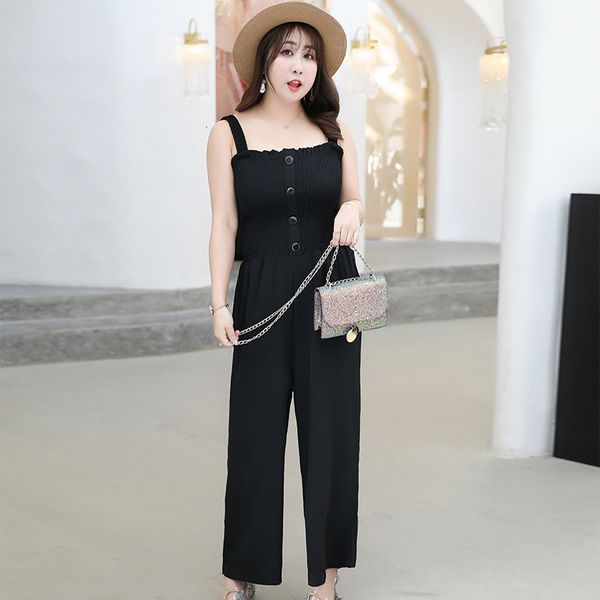 women's jumpsuits & rompers summer women casual sleeveless strap fashion ladies solid color wide leg pants long trousers plus size, Black;white
women's jumpsuits & rompers summer women casual sleeveless strap fashion ladies solid color wide leg pants long trousers plus size, Black;white