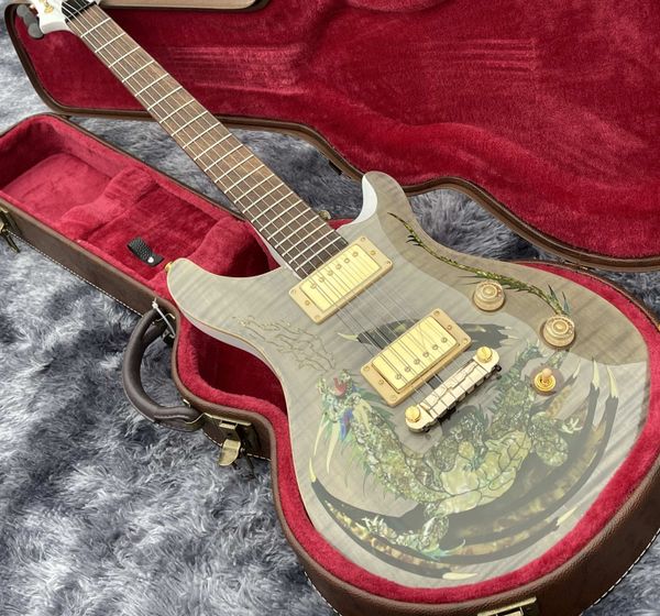 smith private stock dragon white gray flame maple electric guitar abalone & pearl inlaid wood body binding, wrap arround tailpiece, gold ha
smith private stock dragon white gray flame maple electric guitar abalone & pearl inlaid wood body binding, wrap arround tailpiece, gold ha