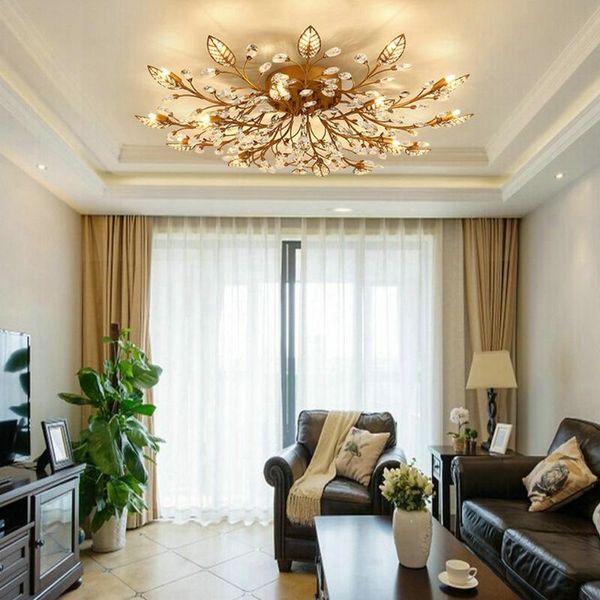 modern flush mount home gold black led k9 crystal ceiling chandelier lights fixture for living room bedroom kitchen lamps
modern flush mount home gold black led k9 crystal ceiling chandelier lights fixture for living room bedroom kitchen lamps