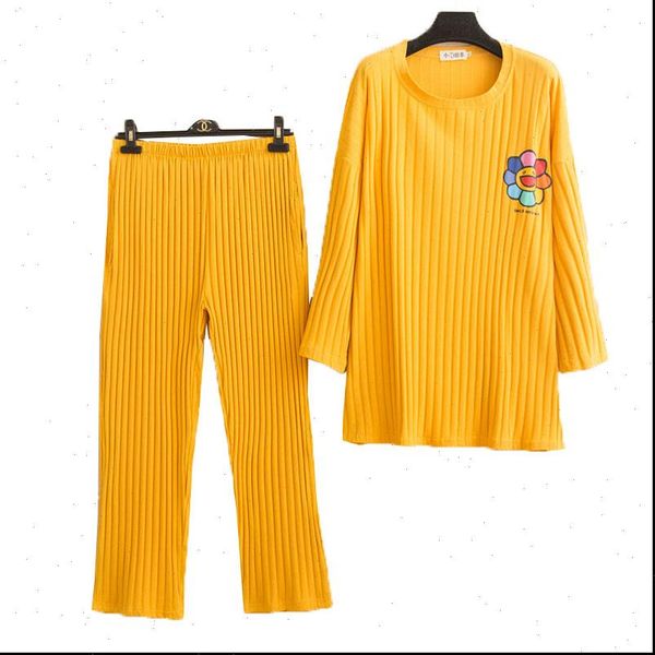 large size pajamas autumn winter women sleepwear knitted cotton nightgown trousers two piece suit fashion home service a942, Black;red
large size pajamas autumn winter women sleepwear knitted cotton nightgown trousers two piece suit fashion home service a942, Black;red
