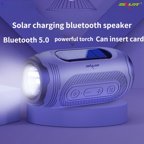 zealot a4 wireless bluetooth 5.0 speaker solar charging outdoor ipx5 waterproof audio subwoofer wireless speakers with mic
zealot a4 wireless bluetooth 5.0 speaker solar charging outdoor ipx5 waterproof audio subwoofer wireless speakers with mic