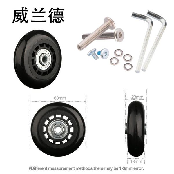 bag parts & accessories suitcase equipment wheel 360 degree rotation replacement luggage repair detachable universal casters, Black
bag parts & accessories suitcase equipment wheel 360 degree rotation replacement luggage repair detachable universal casters, Black