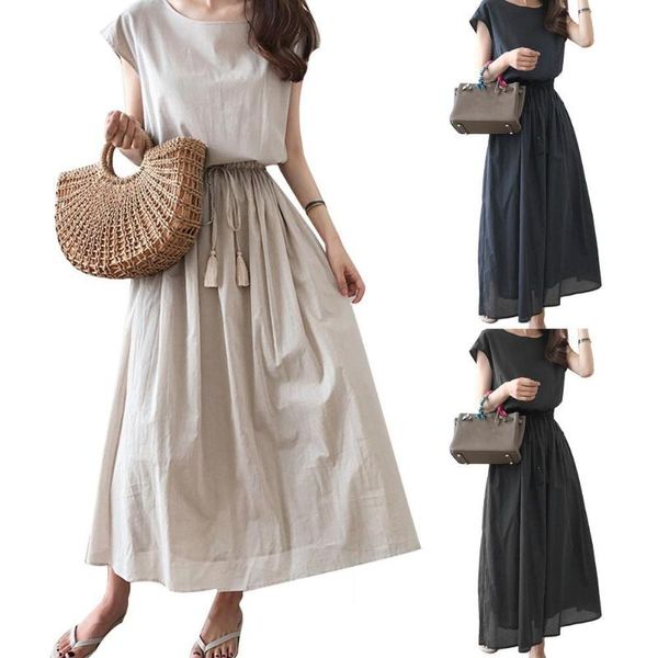 boho summer beach women solid color tassel drawstring short sleeve maxi dresses party vestidos mujer plus size sundress s-2xl casual, Black;gray
boho summer beach women solid color tassel drawstring short sleeve maxi dresses party vestidos mujer plus size sundress s-2xl casual, Black;gray