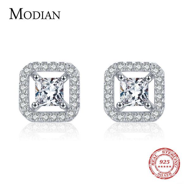 925 sterling silver twinkling geometric square stud earrings for women classic wedding engagement jewelry 210707, Golden;silver
925 sterling silver twinkling geometric square stud earrings for women classic wedding engagement jewelry 210707, Golden;silver