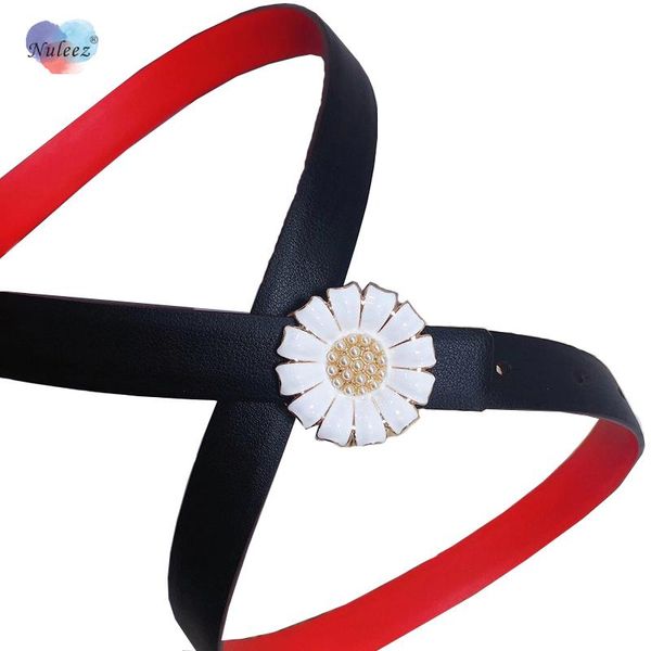 belts slim belt women double face genuine cowhide leather reversible two colors daisy decoration pure and fresh style 2021, Black;brown 
belts slim belt women double face genuine cowhide leather reversible two colors daisy decoration pure and fresh style 2021, Black;brown