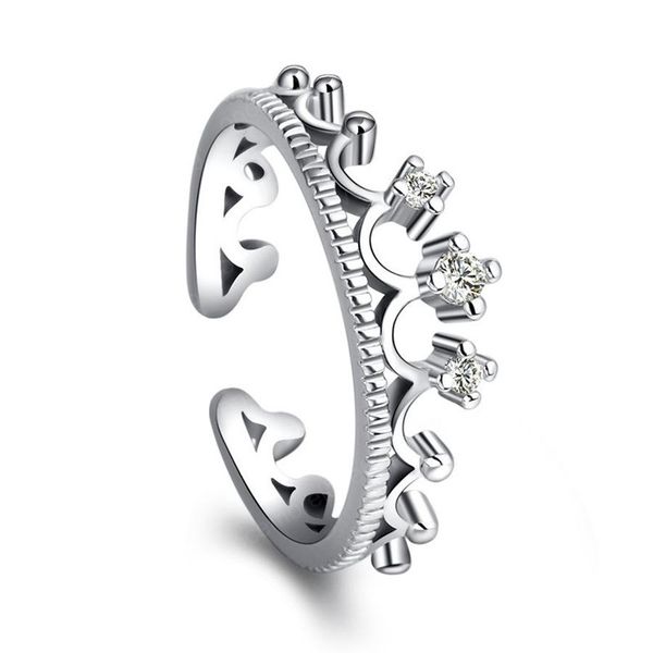 crown crystal diamond rings finger open adjustable engagement wed bands rings for women fashion jewelry, Silver
crown crystal diamond rings finger open adjustable engagement wed bands rings for women fashion jewelry, Silver