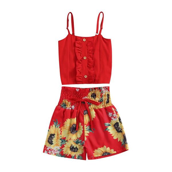 clothing sets children baby girls 2-piece outfit set sleeveless and sunflower print shorts fashion two piece, White
clothing sets children baby girls 2-piece outfit set sleeveless and sunflower print shorts fashion two piece, White