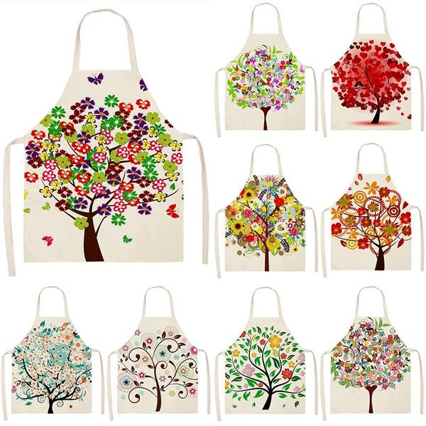 aprons colorful tree printed kitchen sleeveless cotton linen bibs 53*65cm household women cleaning pinafore home cooking 46417
aprons colorful tree printed kitchen sleeveless cotton linen bibs 53*65cm household women cleaning pinafore home cooking 46417