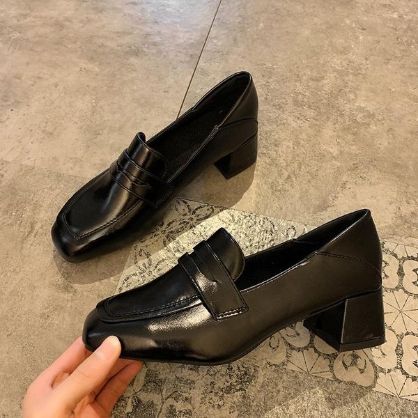 dress shoes women spring square high heels shoe woman classic slip on casual ladies elegant toe soft pu fashion female pump, Black
dress shoes women spring square high heels shoe woman classic slip on casual ladies elegant toe soft pu fashion female pump, Black