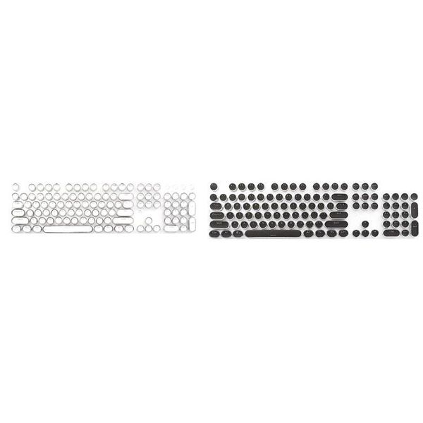 104-key retro round keycaps double lens diy typewriter for backlit mechanical keyboard keyboards
104-key retro round keycaps double lens diy typewriter for backlit mechanical keyboard keyboards