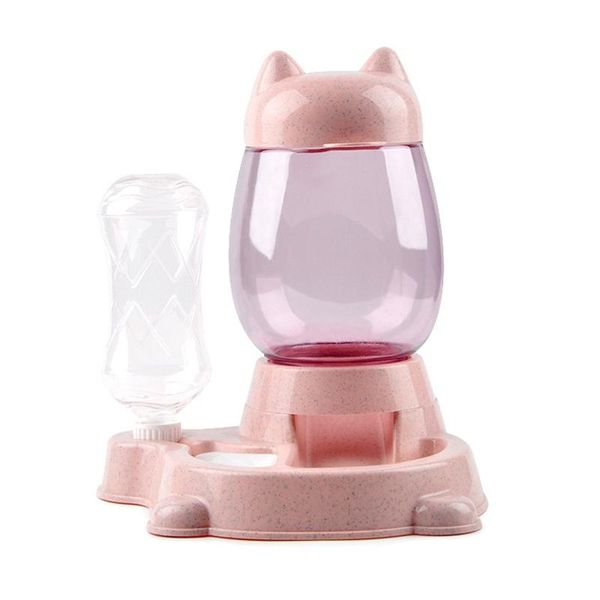 dog bowls & feeders automatic drinking water feeder pet double bowl set with bottle grain storage barrel
dog bowls & feeders automatic drinking water feeder pet double bowl set with bottle grain storage barrel