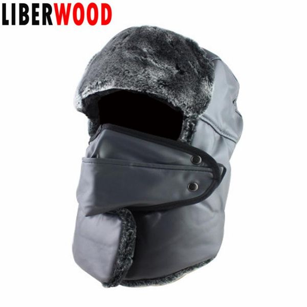 berets liberwood balaclava winter pu leather russian earmuffs hat men women ski earflap facemask snow caps trapper trooper cap, Blue;gray
berets liberwood balaclava winter pu leather russian earmuffs hat men women ski earflap facemask snow caps trapper trooper cap, Blue;gray