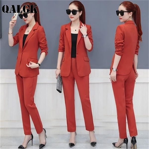 women's suits & blazers spring and autumn casual nine pants suit female 2021 fall fashion temperament ladies two-piece slim career, White;black
women's suits & blazers spring and autumn casual nine pants suit female 2021 fall fashion temperament ladies two-piece slim career, White;black