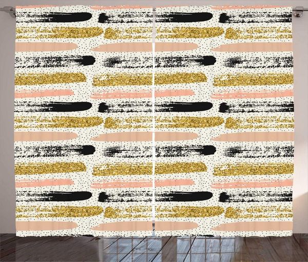 curtain & drapes abstract curtains horizontal brush strokes and repeated polka dots on background art print living room bedroom window 
curtain & drapes abstract curtains horizontal brush strokes and repeated polka dots on background art print living room bedroom window