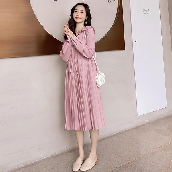 maternity dresses 7009# 2021 autumn korean fashion long dress elegant sweet pleated clothes for pregnant women fall pregnancy clothing, White
maternity dresses 7009# 2021 autumn korean fashion long dress elegant sweet pleated clothes for pregnant women fall pregnancy clothing, White