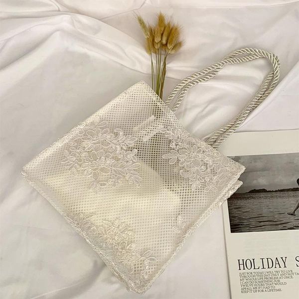 duffel bags embroidery flower shoulder bag vintage mesh lace clutch hollow lightweight tote handbag for women
duffel bags embroidery flower shoulder bag vintage mesh lace clutch hollow lightweight tote handbag for women