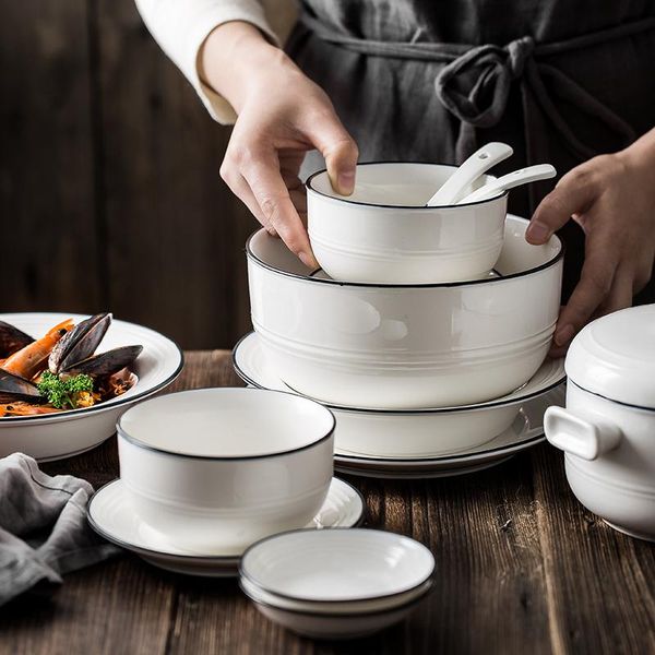 bowls nordic ceramic tableware and plates spoon set soup bowl european porcelain rice western steak pasta dinner
bowls nordic ceramic tableware and plates spoon set soup bowl european porcelain rice western steak pasta dinner