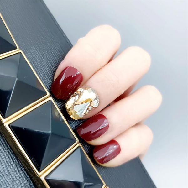 false nails fake short rhinestone for party decoration autumn winter press on nail art manicure year stickers christmas red 24pcs, Red;gold
false nails fake short rhinestone for party decoration autumn winter press on nail art manicure year stickers christmas red 24pcs, Red;gold