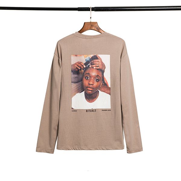 t shirt chao brand fear of god high street print men's and women's round neck long sleeve t-shirt, White;black
t shirt chao brand fear of god high street print men's and women's round neck long sleeve t-shirt, White;black