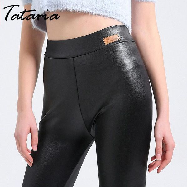 women's pants & capris tataria pu leather skinny plus size stretch high waisted women trousers faux female, Black;white
women's pants & capris tataria pu leather skinny plus size stretch high waisted women trousers faux female, Black;white