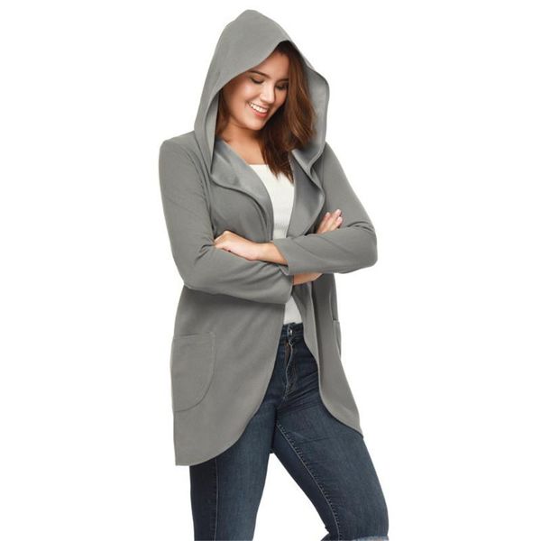 women autumn casual loose coats jackets long sleeve solid color hooded open stitch office lady cardigan plus size women's, Black;brown
women autumn casual loose coats jackets long sleeve solid color hooded open stitch office lady cardigan plus size women's, Black;brown