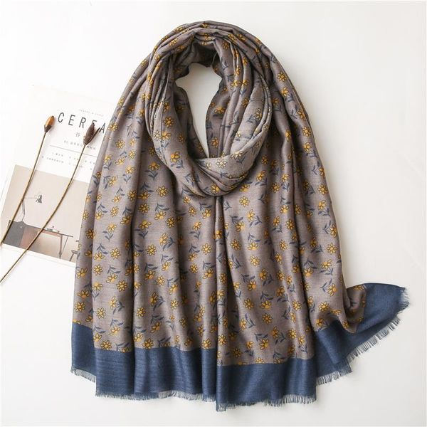 ladies scarf elegant flower printed shawls and wraps soft foulards large hijab scarves 190x90cm, Blue;gray
ladies scarf elegant flower printed shawls and wraps soft foulards large hijab scarves 190x90cm, Blue;gray