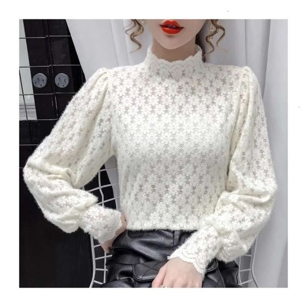 women's blouses & shirts 6tauthentic rabbit plush thickened lace autumn winter mini hollow bottomed shirt girl llud, White
women's blouses & shirts 6tauthentic rabbit plush thickened lace autumn winter mini hollow bottomed shirt girl llud, White