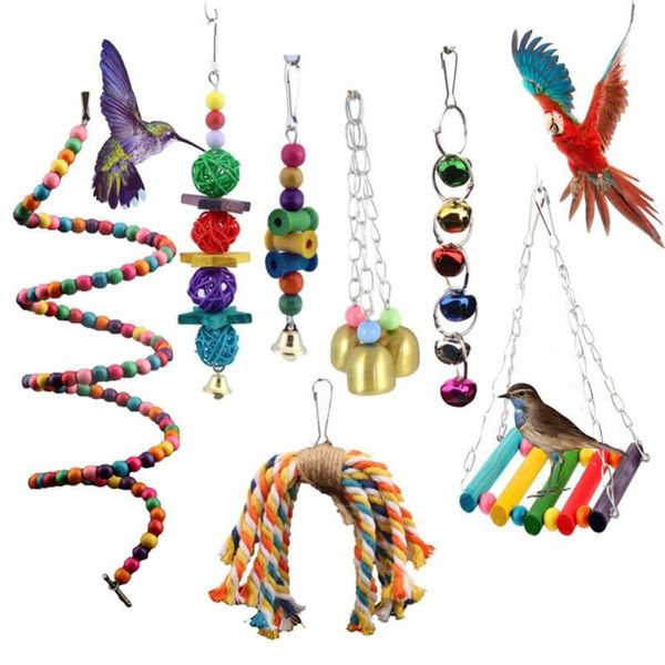 other bird supplies 7pcs rattan ball ladder spiral rope parrot play toy pet cage scratch resistant hanging decor color standing pendant
other bird supplies 7pcs rattan ball ladder spiral rope parrot play toy pet cage scratch resistant hanging decor color standing pendant