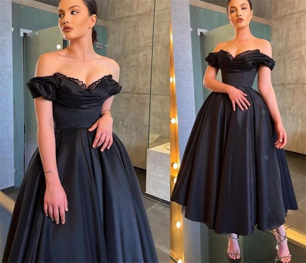 party dresses black short prom lace applique sweetheart off shoulder ankle length formal dress second reception gowns, White;black
party dresses black short prom lace applique sweetheart off shoulder ankle length formal dress second reception gowns, White;black