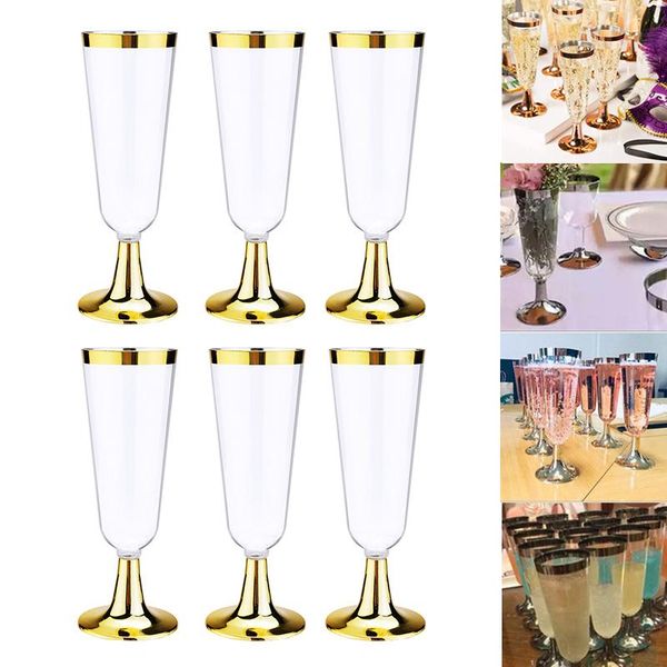 disposable dinnerware 6pcs 150ml plastic wine glass clear champagne flutes drinking cup with edge border decor for wedding party cocktail dr
disposable dinnerware 6pcs 150ml plastic wine glass clear champagne flutes drinking cup with edge border decor for wedding party cocktail dr