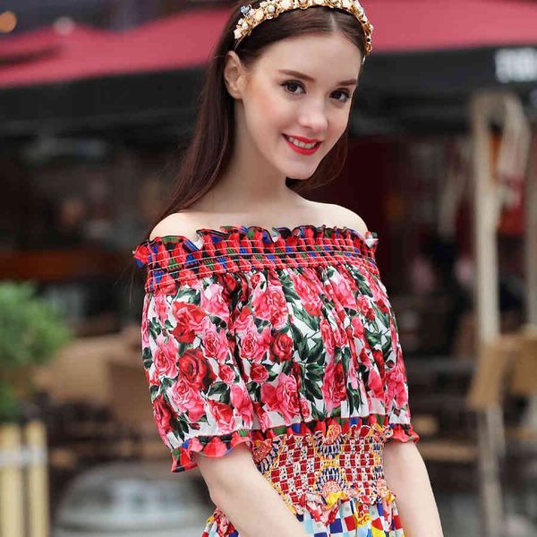 dress seqinyy fashion summer high street elastic slash neck lantern short pink mini flowers printed, Black;gray
dress seqinyy fashion summer high street elastic slash neck lantern short pink mini flowers printed, Black;gray