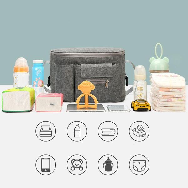 cross-border multifunctional baby stroller hanging bag large capacity portable feeding bottle storage mother care package diaper bags
cross-border multifunctional baby stroller hanging bag large capacity portable feeding bottle storage mother care package diaper bags