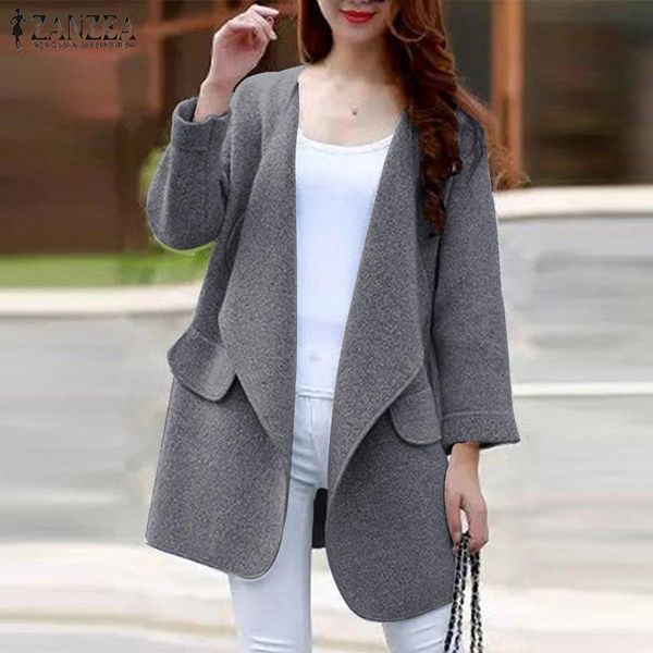 2021autumn zanzea women coats lapel neck jackets casual long sleeve overcoats ladies cardigan outwear chaqueta mujer oversized women's, Black;brown
2021autumn zanzea women coats lapel neck jackets casual long sleeve overcoats ladies cardigan outwear chaqueta mujer oversized women's, Black;brown