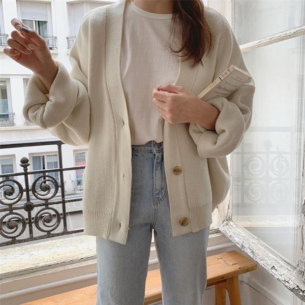 women's knits & tees 2021 winter spring sweaters v-neck buttons cardigans oversize fashionable korean lady knitted cardigan, White
women's knits & tees 2021 winter spring sweaters v-neck buttons cardigans oversize fashionable korean lady knitted cardigan, White