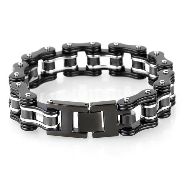 link, chain wholesale 16mm bicycle bracelets wristband punk accessories hip hop jewelry fashion white color stainless steel men bangle, Black
link, chain wholesale 16mm bicycle bracelets wristband punk accessories hip hop jewelry fashion white color stainless steel men bangle, Black
