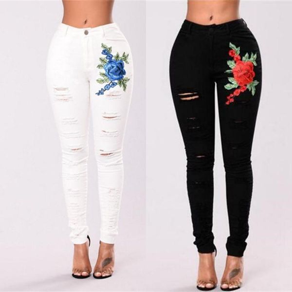 jeans for women flower ripped cargo pants low rise skinny button flyembroidered plus size women's, Blue
jeans for women flower ripped cargo pants low rise skinny button flyembroidered plus size women's, Blue