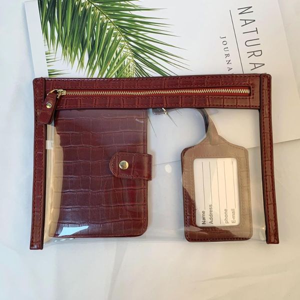 card holders fashion women crocodile pattern leather passport holder luggage tag zipper bags, Brown;gray
card holders fashion women crocodile pattern leather passport holder luggage tag zipper bags, Brown;gray